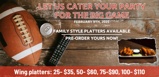 Let us Cater your Superbowl Party!